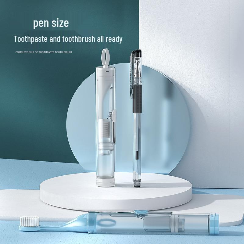 Cestovní sada přenosného zubního kartáčku a zubní pasty: Kompaktní, All-in-One kosmetická sada