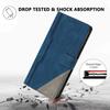 For iPhone 17 Pro Leather Case Triangle Patchwork Wallet Stand Shockproof Phone Cover