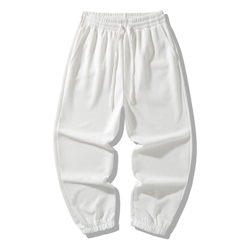 

Модные спортивные штаны в корейском стиле, мешковатые широкие брюки, прямые повседневные брюки, мужские S белый