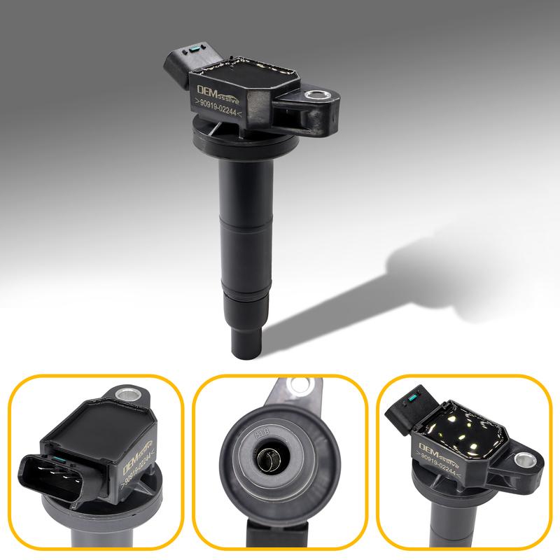 4PC Car Black Ignition Coils 90919-02244 Engine Components FOR Lexus HS250h Toyota Corolla Matrix 2.4L Pontiac Vibe Scion tC xB