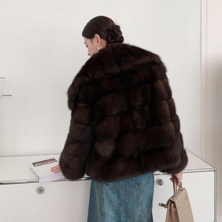 Fashion Young Slim Fit Jacket Autumn Winter Thickened Imitation Sable Eco Friendly Mao Mao Outerwear