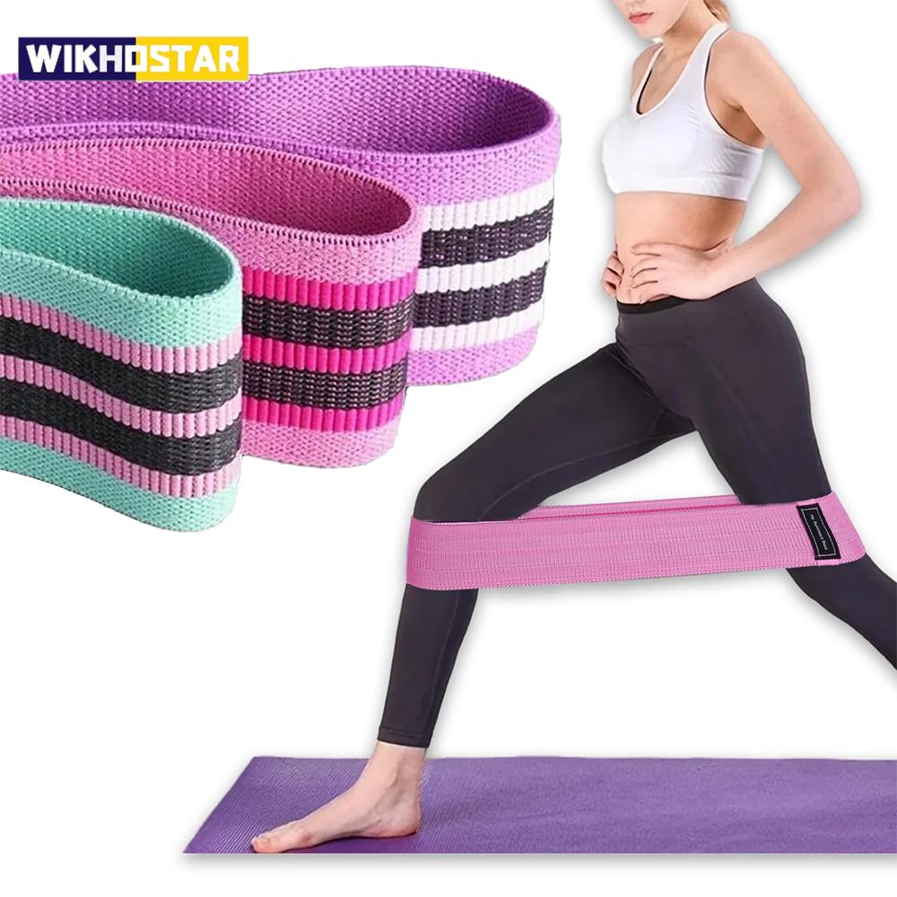 3 Levels Resistance Bands Exercise Fitness Hip Booty Bands Pilates Sport Extender Workout Strips Loops Yoga Gym Equipment