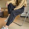 Women's Plus Size High Waist Harem Joggers - Spring/Autumn Slimming Cuffed Fleece Pants