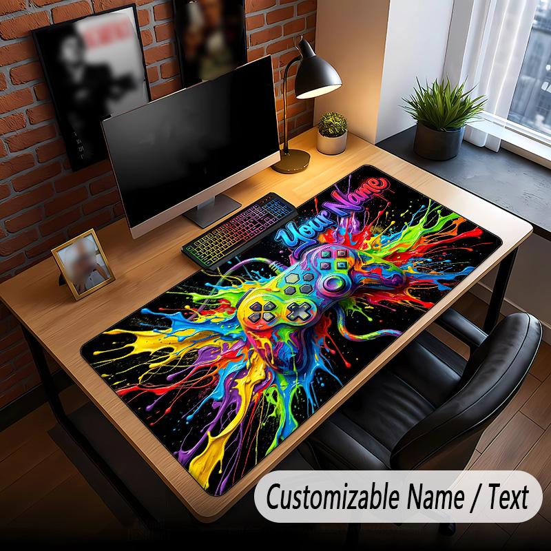 Fantasy Adventure Theme Custom Mouse Pad Personalized With Name Text Customized Desk Mat For Office Home Decor