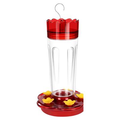 Plastic Hummingbird Feeder with Hook Hanging Hummingbird Feeder Leak Proof Outdoor Feeding Tray for Indoor Backyard Patio Decor