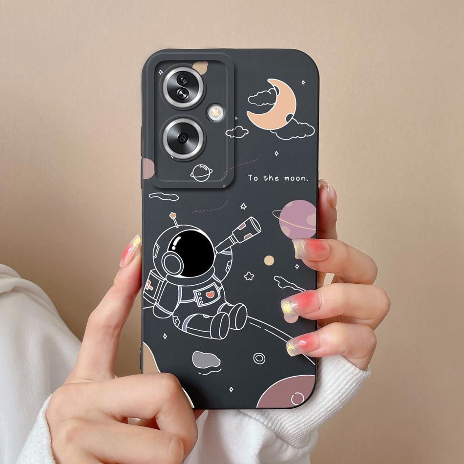 Case For OPPO A79 A2 5G Flower Soft Liquid Silicone Camera Lens Protection Phone Shockproof Back Cover For OPPO A79 A2 Funda