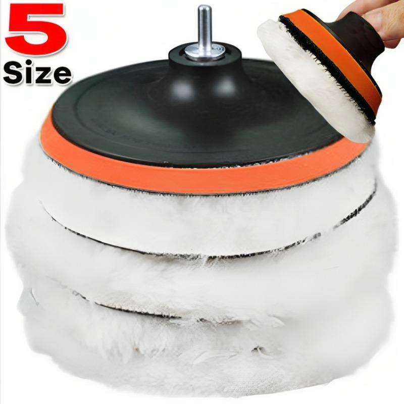 Almofada de Polimento para Carro de 3/4/5/6/7 Polegadas Bola de Lã Artificial Macia Discos de Polimento Para Cuidado da Pintura Automotiva Limpeza Suprimentos de Beleza