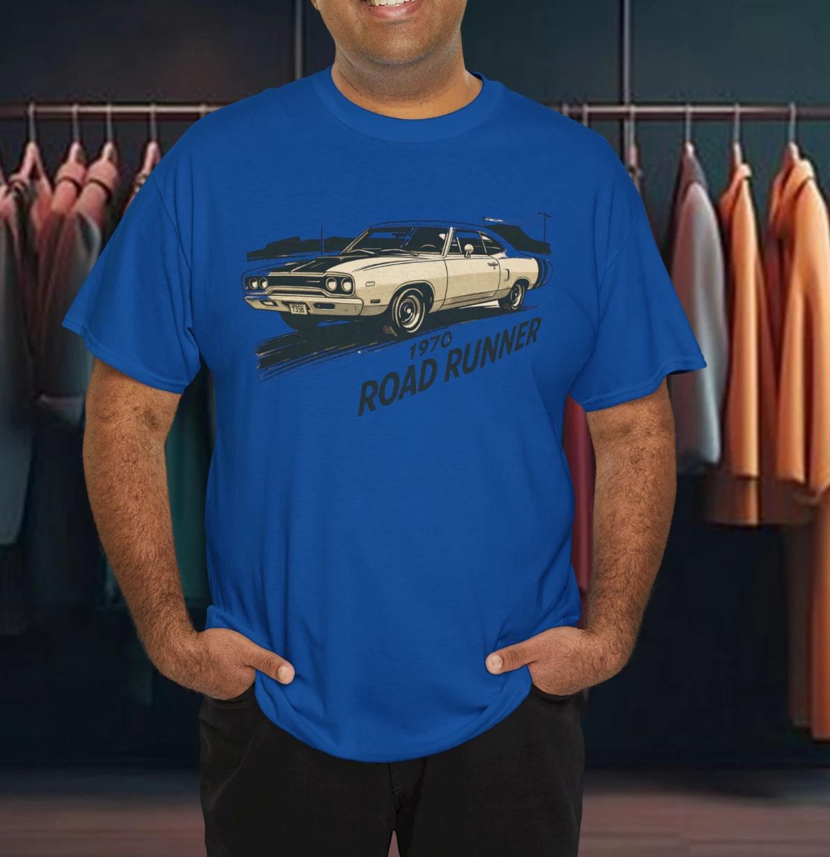 1970 Road Runner Classic Muscle Car Oversized T-Shirt 4XL