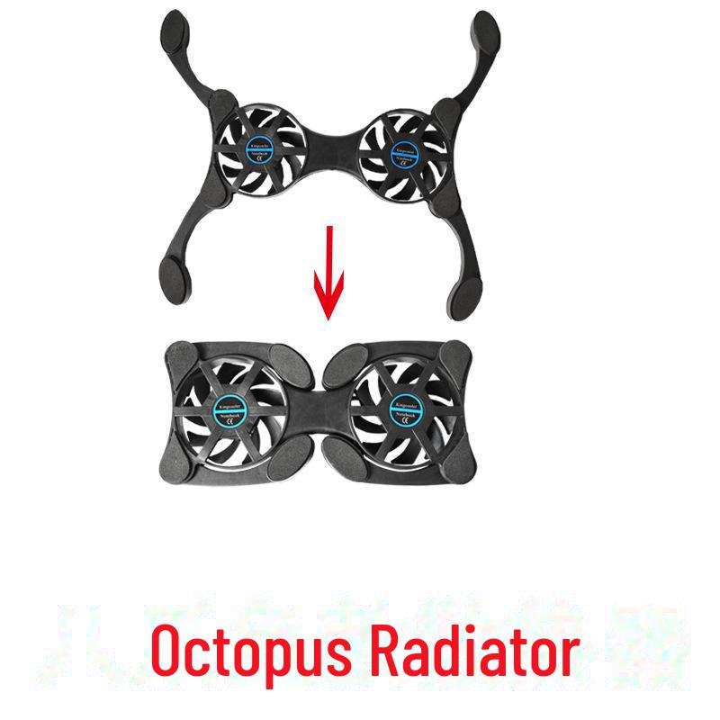 

USB Portable Folding Laptop Cooling Fan with Octopus Design Octopus чорний