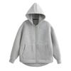 Autumn Women Casual Hooded Jacket Loose Oversize Zipper Hoodie Sweatshirts Solid Coat Office Lady Chic Outwear Tops