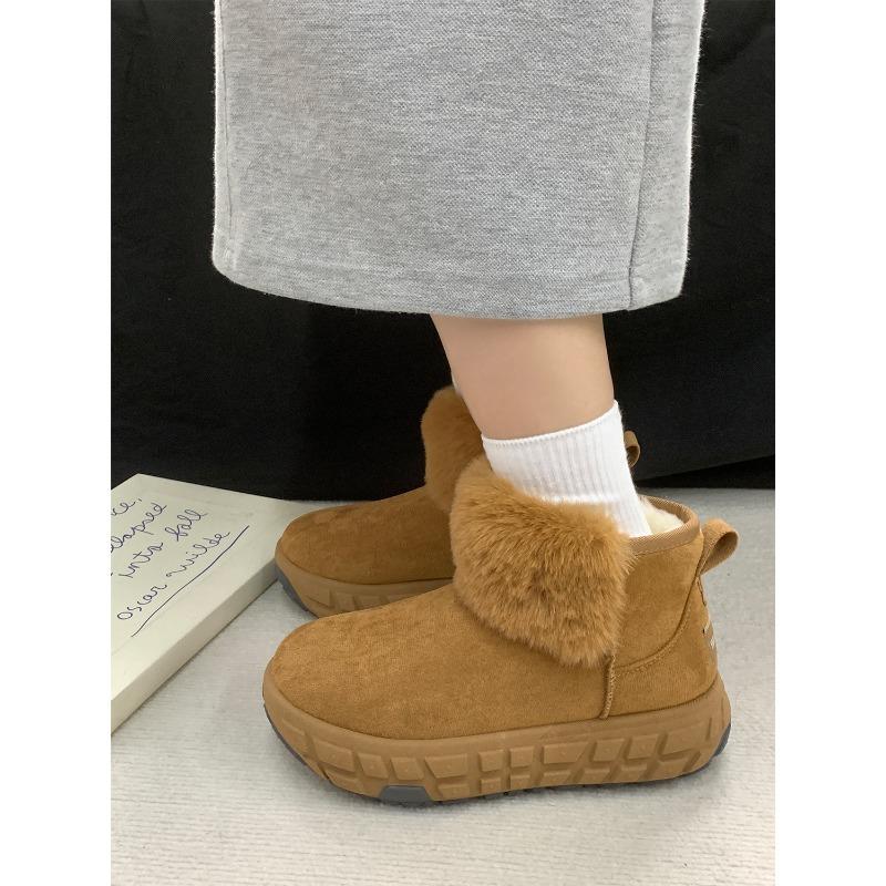 Winter New Platform Snow Boots Women's Plush Shoes Cotton Shoes 1376
