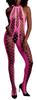 Neon Pink Fishnet Backless Jumpsuit - Ouch! Glow - Combinations