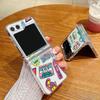 Creative Case For Samsung Galaxy Z Flip 7 5 4 6 3 5G Fashion Personalized Hard Folding Case For Galaxy Z Flip5 Flip4 Flip6 Flip7