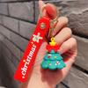 Santa Claus Key Holder 3D Doll Keychain Christmas Series Keychain Car Keys Ring New Year Keychain