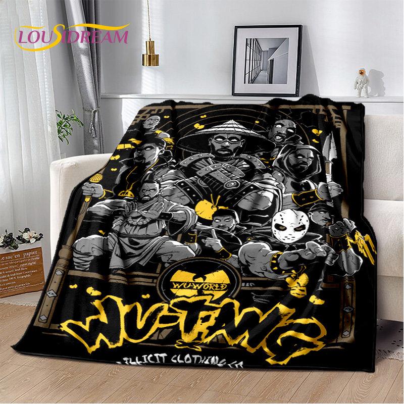 Wu T-TANG Clans Series Sign Soft Plush Blanket,Flannel Blanket Throw Blanket for Living Room Bedroom Bed Sofa Picnic Cover Kids
