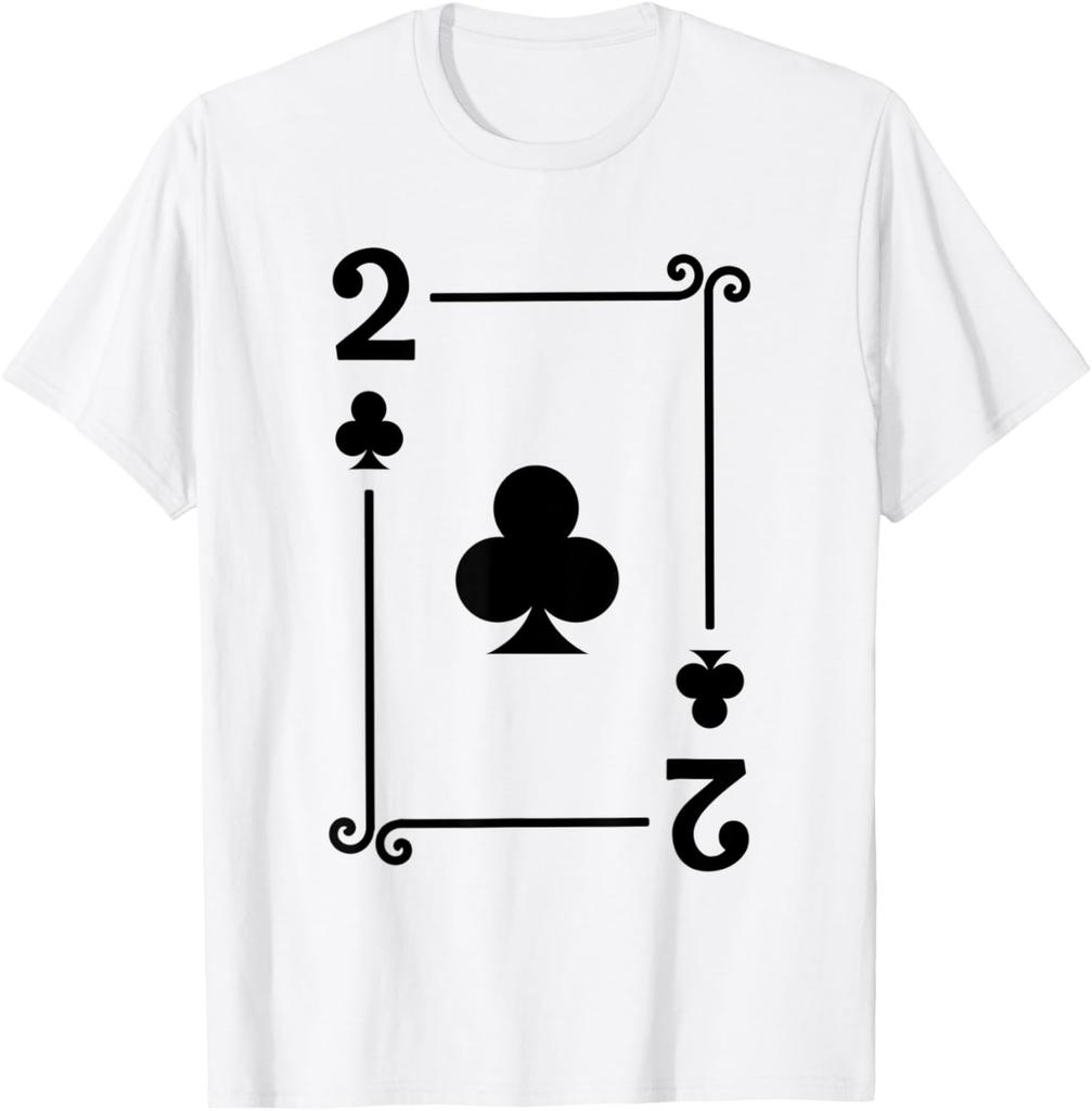 Playing Plum Blossom Cards Costume AceKQJ1098765432 Diamonds Card Poker TShirt Streetwear Graphic T Shirts