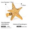 Jieding 18k Gold Stainless Steel Tassel Ring - European & American Niche Titanium Jewelry