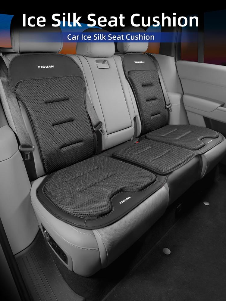 Car Ice Silk Seat Cushion Backrest Breathable Pad Interior Accessories For VW Tiguan Golf Passat Mk6 CC Golf 5 Scirocco Sagitar X34H