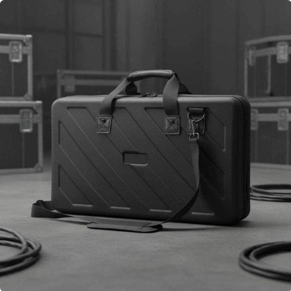 Durable EVA DJ Controller Carrying Case Water Resistant Hard Shell Storage Bag