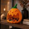 Halloween Gift Baskets for Desk Hollow Pumpkin Storage Ornament Halloween, Decorative Candy Holder, Creative Plastic Basket Kids Desktop Organizer