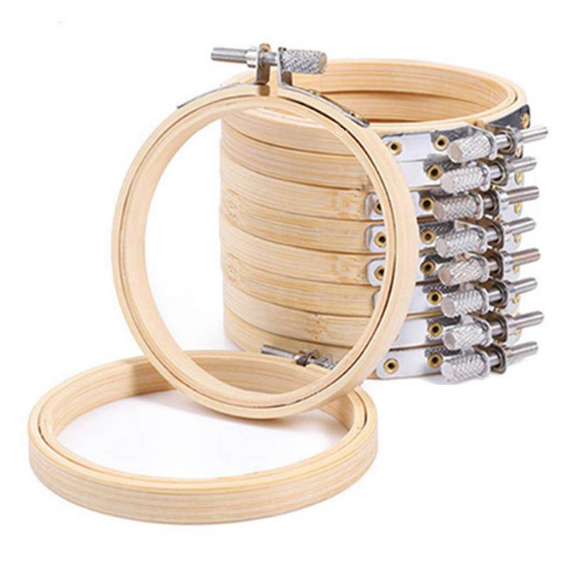 Bamboo Embroidery Hoop for Cross-Stitch and DIY Crafting