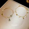 K real gold electroplated zircon hollow gourd bracelet niche design bracelet light luxury high-end jewelry wholesale women