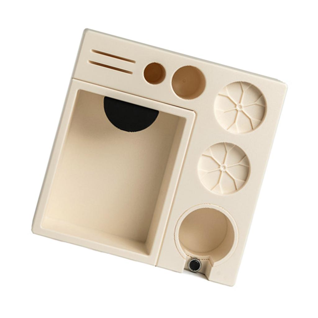 Functional Espresso Tamper Station with Removable Knockbox and Non Slip Base Espresso Knockbox for Coffee Tools