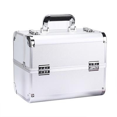 Portable Makeup Case Multilayer Large Space Cosmetic Train Case for Beauty Hairdressing Nail Art