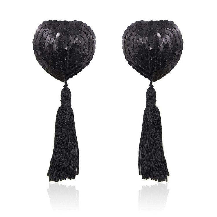 Heart Tassel Nipple Covers - Sexy Erotic Accessories W16