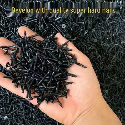 High-Strength Black Phillips Flat Head Self-Tapping Drywall Screws M3.5 for Woodworking & Gypsum Board