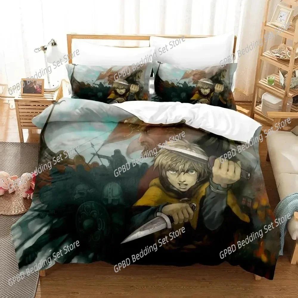 Comforter Anime Vinland Saga Bedding Set For Bedroom Soft Modern S Comefortable Kids And