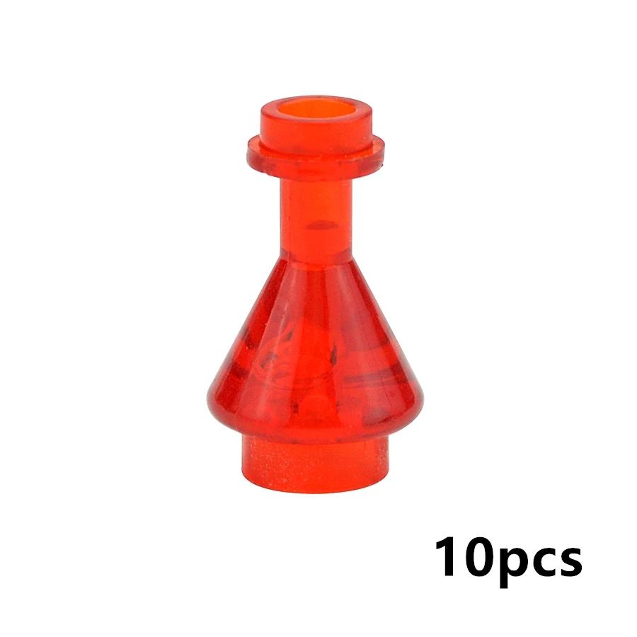 10 Pieces Transparent Wine bottle Pharmacy Flask Toysets Matches 93549 Creating Block DIY Building Assembly Learning Toy Ideal For Little Ones Gift