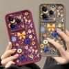 Blue Butterfly Floral Pattern Case For Xiaomi 14T 13T 11T Pro Funda Redmi Note 14 13 Pro 5G 4G 12 11 Shockproof Bumper Silicone Cover
