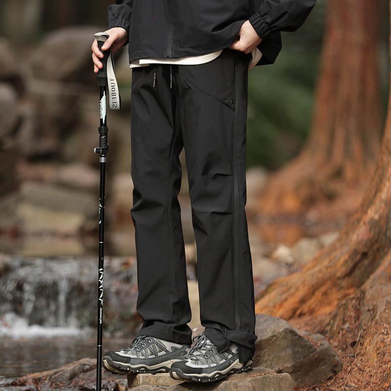 Pánské větruodolné vodoodpudivé cargo turistické kalhoty na jaro/podzim pro outdoor