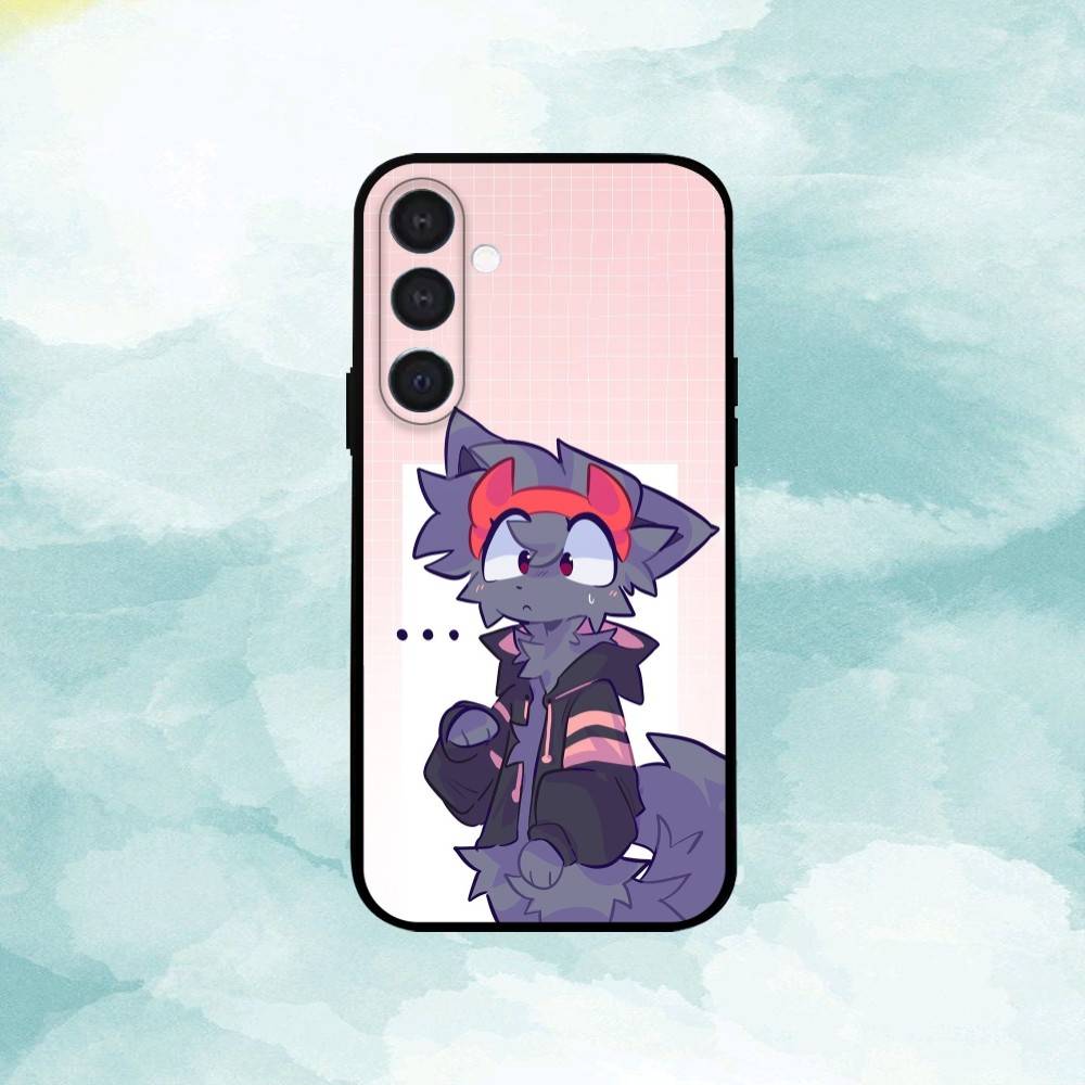 C-Cute B-Boykisser Phone Case For Samsung A73,A21s,A22,A31,A32,A52,A53,A71,A80,Soft Black Shell