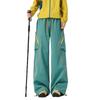 Unisex Outdoor Bergsteigerstil Cargohosen Lockerer Schnitt Streetwear Wanderhosen