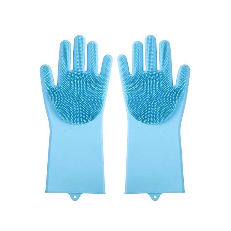 Durable Silicone Pet Bathing Gloves: Anti-Scratch & Bite Cleaning Gloves for Cats and Dogs