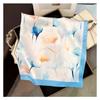 Women S Floral Print Square Scarf Spring Summer Decorative Neck Scarf Elegant Luxury Lightweight