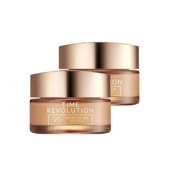 MISSHA Time Revolution Prime Stem 100 Eye Cream Firming & Anti-Aging Eye Care 25ml x2