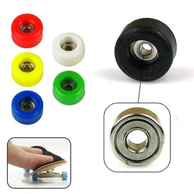1/4 Stuks Professionele Fingerboard Wielen PU+Metaal Finger Skate Board Accessoire Nieuw Lager Wiel