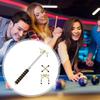Stainless Steel Telescopic Billiards Pool Cue Removable Bridge Head Expandable Pool Table Cue Stick Bridge Anti-Slip Golden