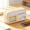 Clear Window Pencil Bag Transparent Window Pencil Pouch Aesthetic Stationery Bag  School
