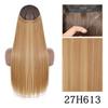 XINRAN Moda Damska Kolor Ombre Niewidoczny Długi Doczepiany Włos Syntetyczny Włókno Długie Falowane Ombre Cosplay Codzienne Noszenie Bez Klipsów Przedłużanie Włosów