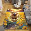 1pc Happy Dog Pattern Area Rug, Anti Slip Non Shedding Stain Resistant Carpet