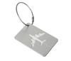 Aluminium Alloy Aircraft Luggage Tag with Name Travel Luggage Tag ID Card Anti-lost Solid Colour Travel Accessories