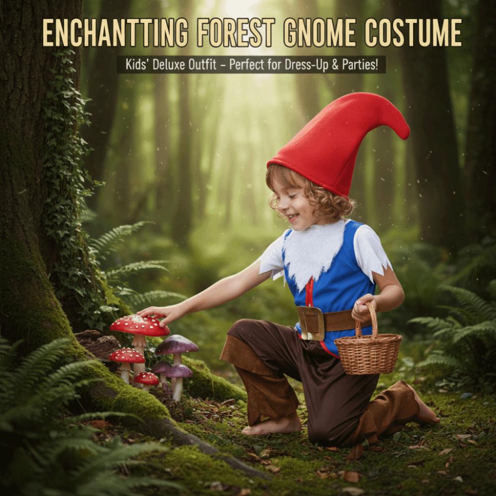 Fairy Tale Child Boys Dwarf Cosplay Costume Xmas Suit Christmas Elf Costume  Performance Set