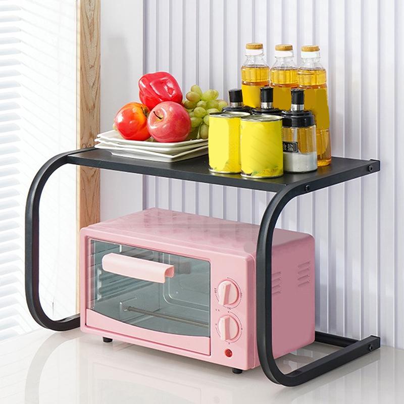 Kuchyňský rošt do trouby Domácí vícevrstvý úložný stojan Organizér Kovový držák Velká kapacita Mikrovlnný regál