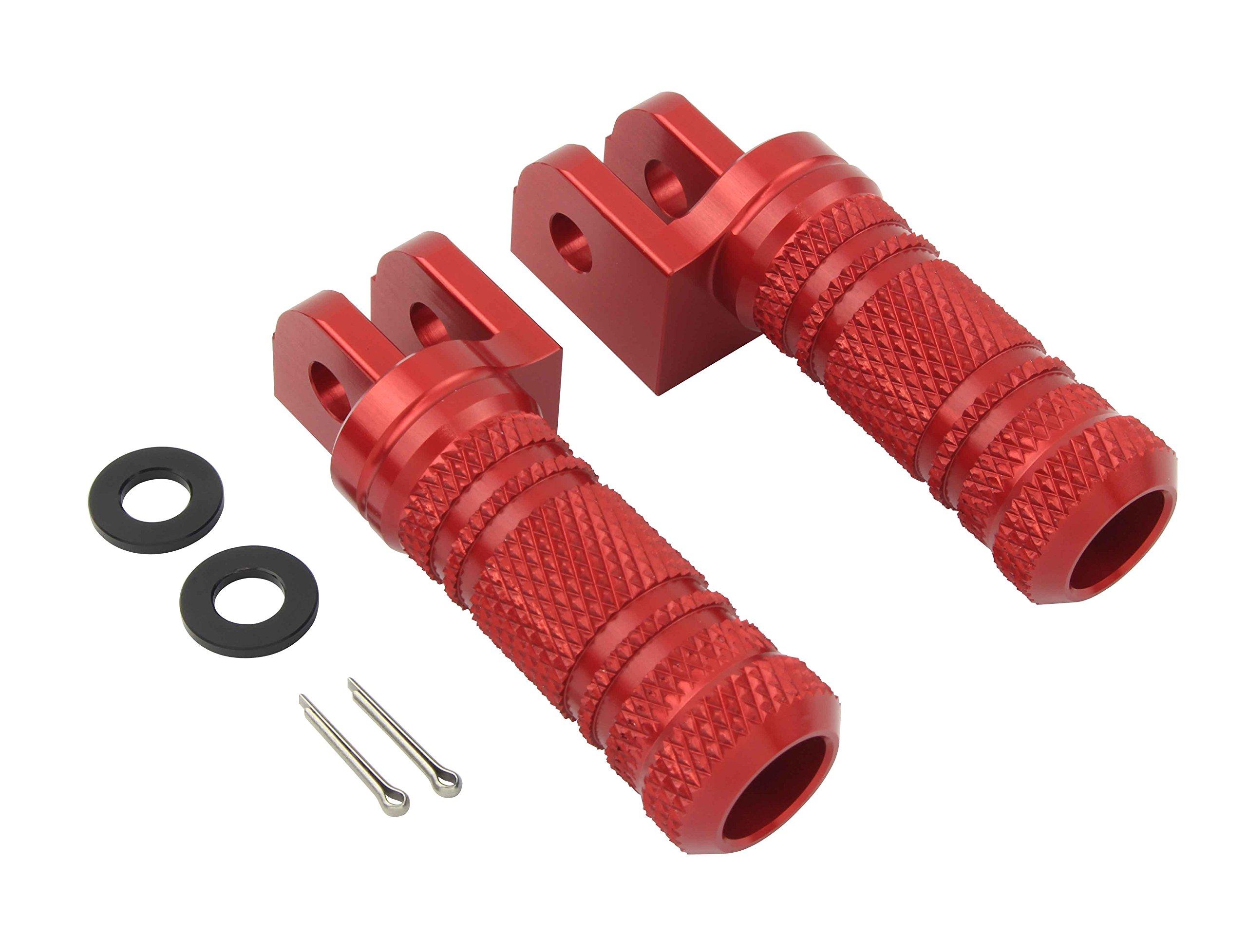 POSH FAITH Motorcycle Supplies Aluminum Machined Step Bar Red Honda/Suzuki красный