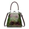 Niszbowa Torebka Ręczna w Stylu Retro i Casual, w Kontrastowych Kolorach, Jednoramienna Torebka Crossbody