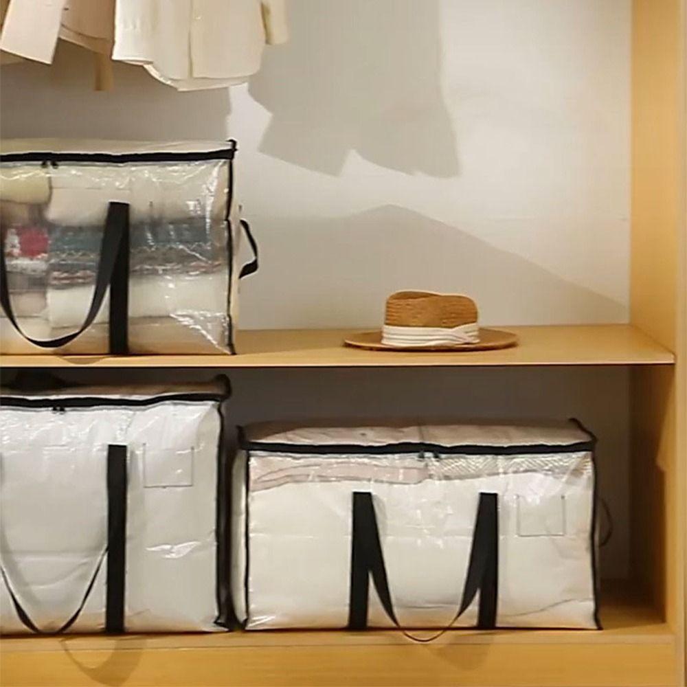 2Pcs Foldable Clothes Quilt Storage Bag Large Capacity Moving Luggage Bags  Jackets